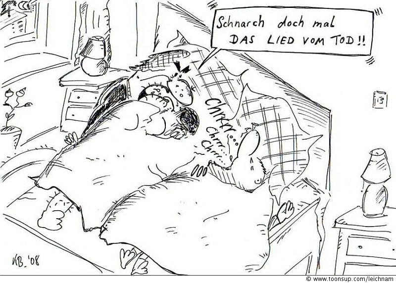 Cartoon: Schnarch doch mal ... 1