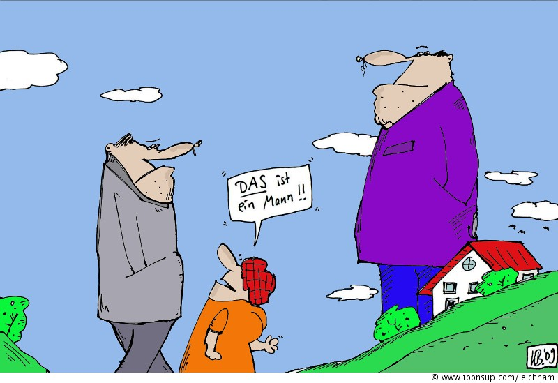 Cartoon: DAS ist ein Mann! 1