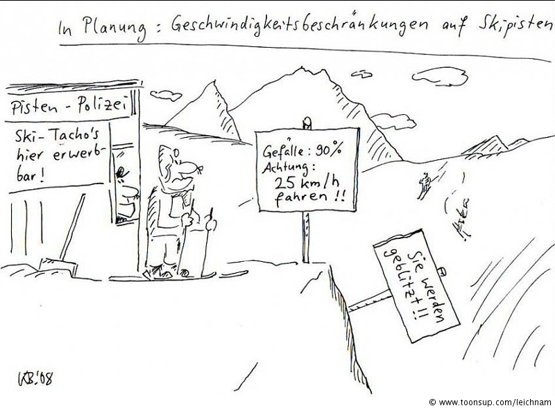Cartoon: Skipiste 1