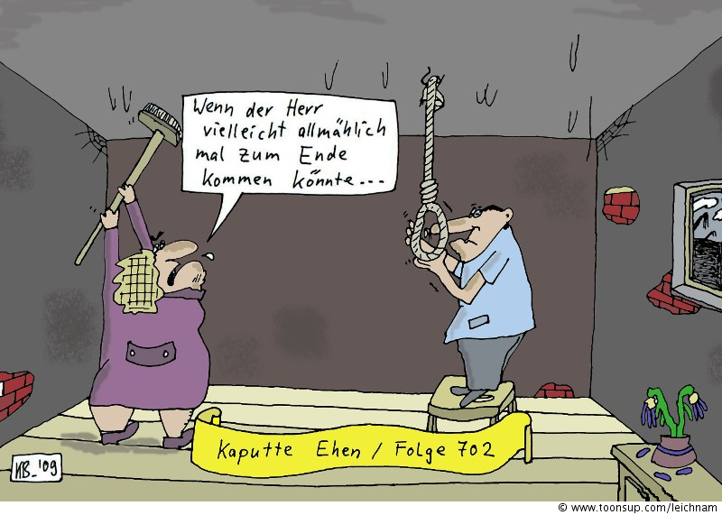 Cartoon: Kaputte Ehen 1