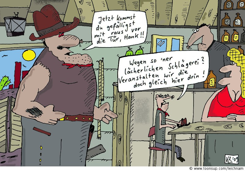 Cartoon: Raus vor die Tür 1