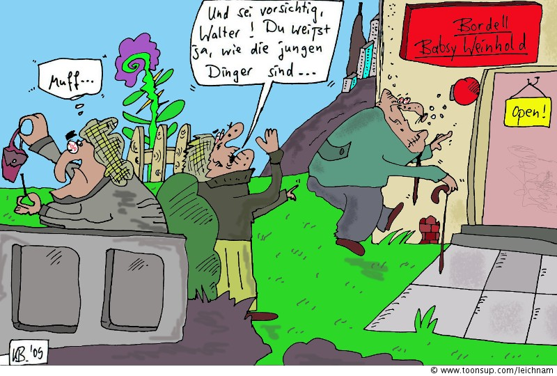 Cartoon: Sei vorsichtig, Walter! 1