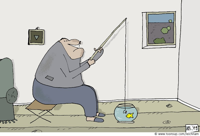 Cartoon: Angler 1