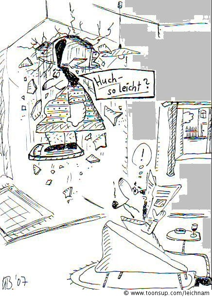 Cartoon: Huch - so leicht? 1