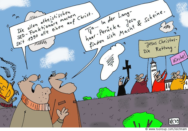 Cartoon: SED-Funktionäre 1