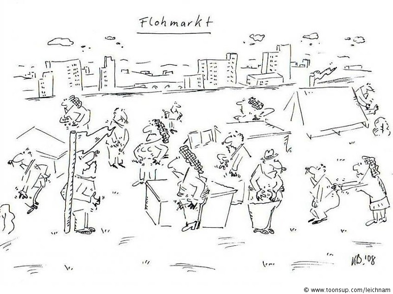 Cartoon: Flohmarkt 1
