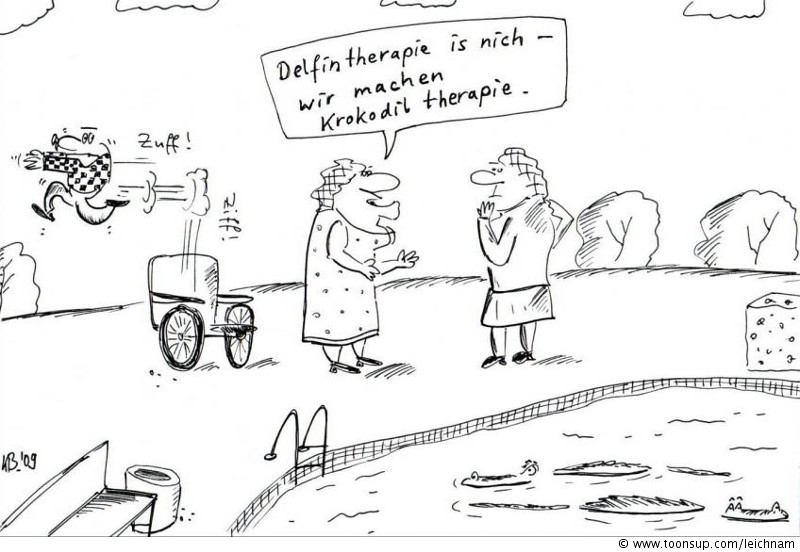 Cartoon: Delfintherapie is nich ... 1