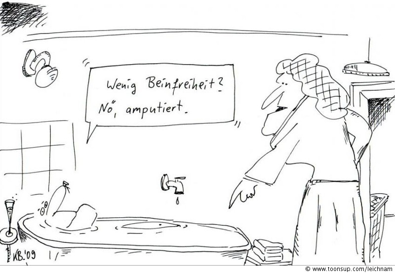 Cartoon: Wenig Beinfreiheit? 1