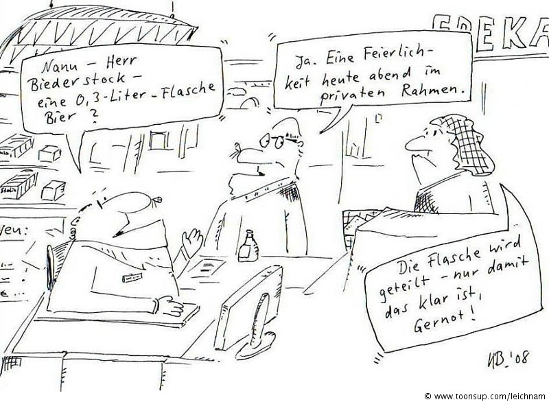 Cartoon: Im EDEKA 1