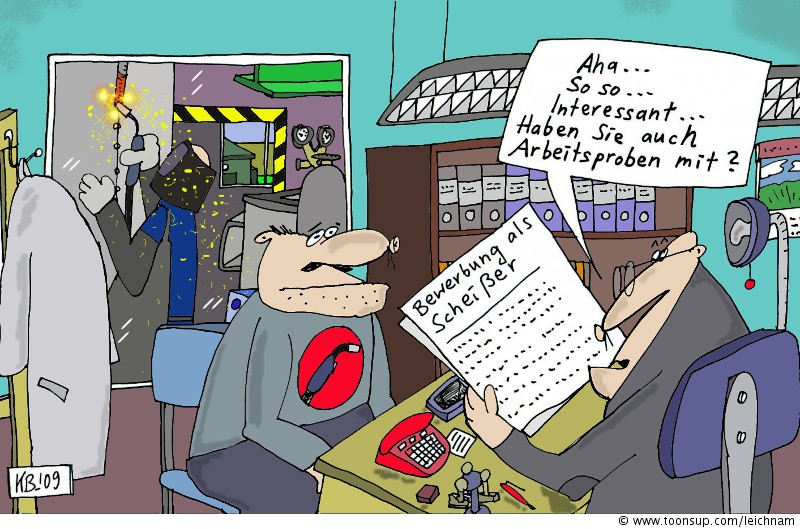Cartoon: Bewerbung 1