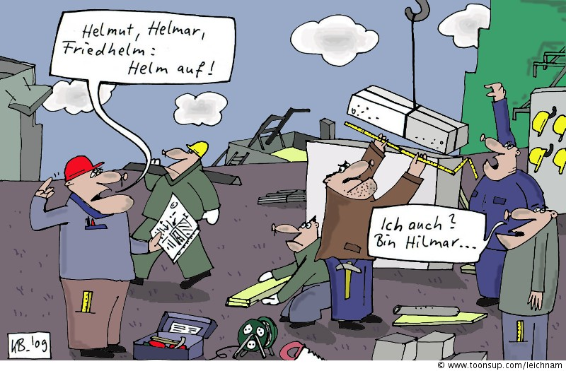 Cartoon: Neulich aufm Bau 1