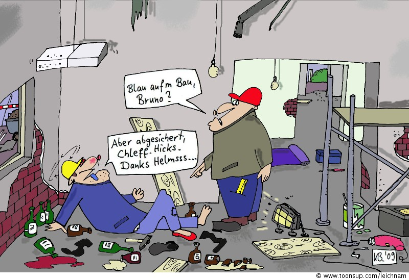 Cartoon: Wieder aufm Bau 1