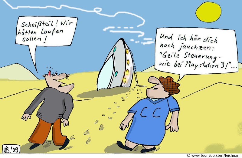 Cartoon: Ufo-Diebe 1