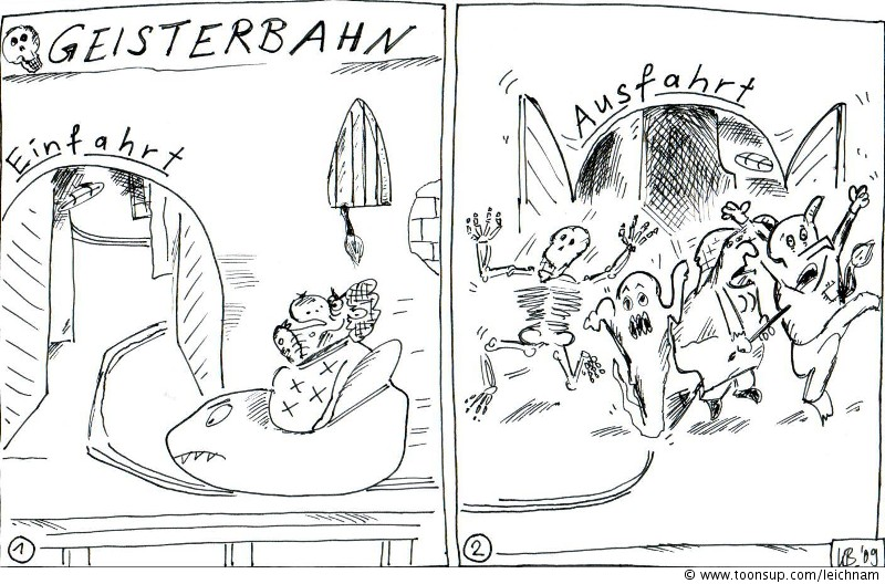 Comic: Elli fährt Geisterbahn 1
