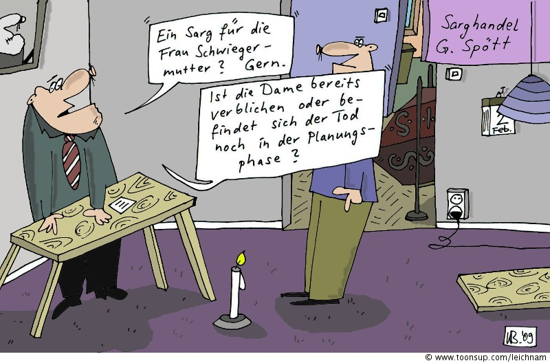 Cartoon: De Schwiechormam 1