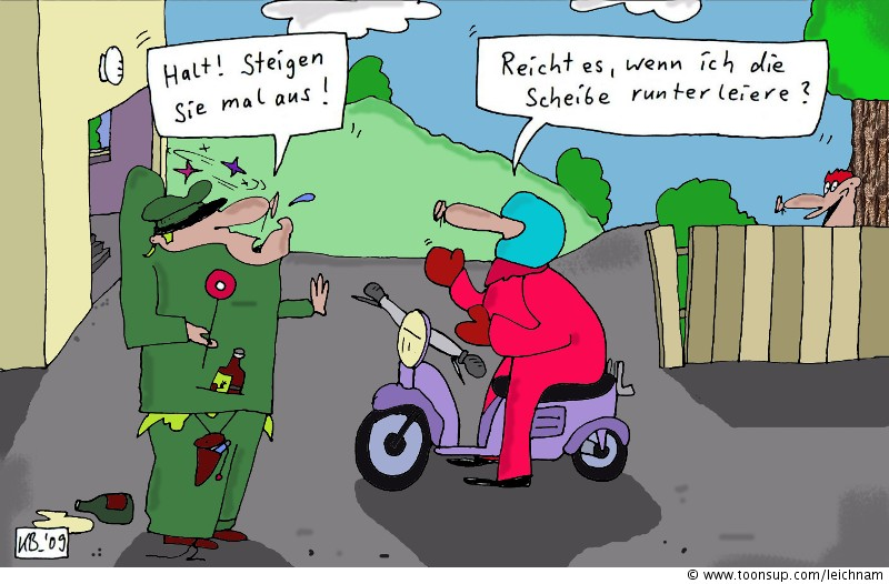 Cartoon: Halt! 1