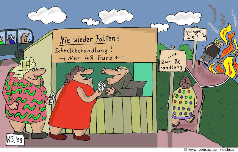 Cartoon: Nie wieder Falten! 1