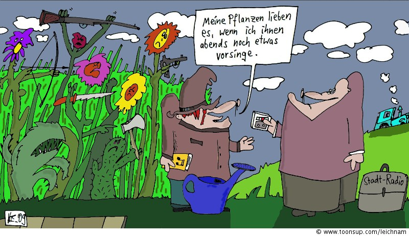 Cartoon: Abends 1