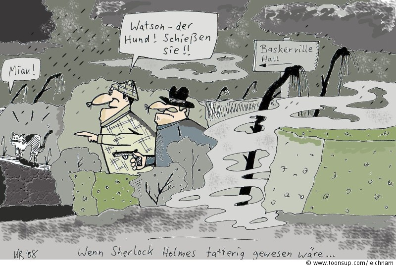 Cartoon: Sherlock Holmes 1