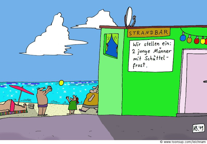 Cartoon: Strandbar 1