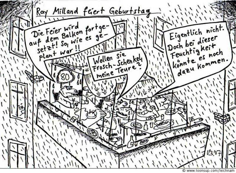 Cartoon: Ray Milland 1