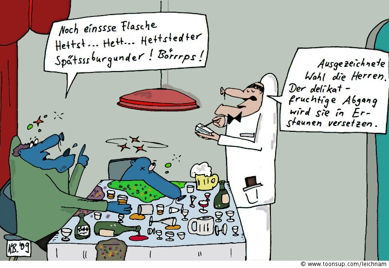Cartoon: Spätsssburgunder 1