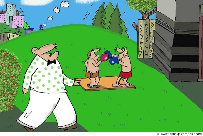 Cartoon: Kämpfchen 1