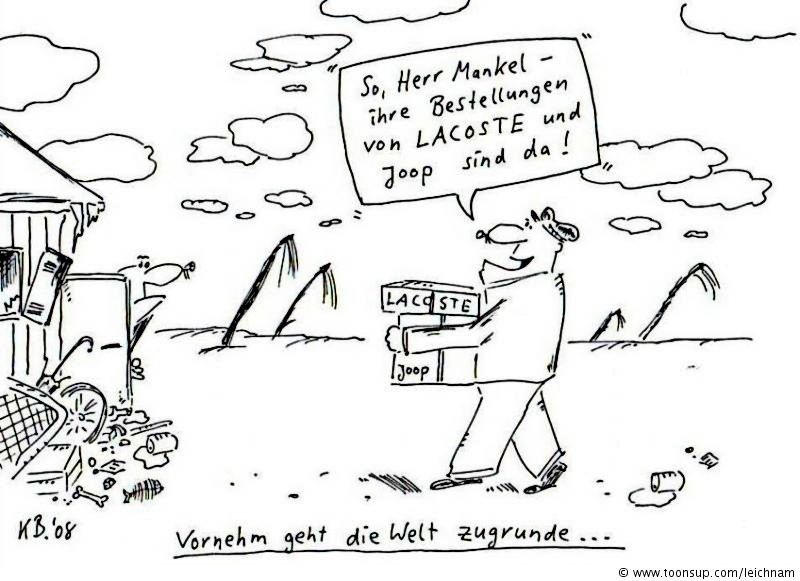 Cartoon: Vornehm 1