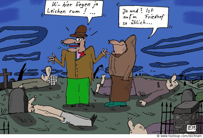 Cartoon: Leichen 1