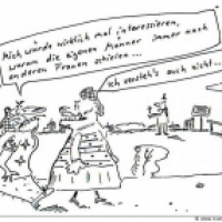 Das Schielen der Männer