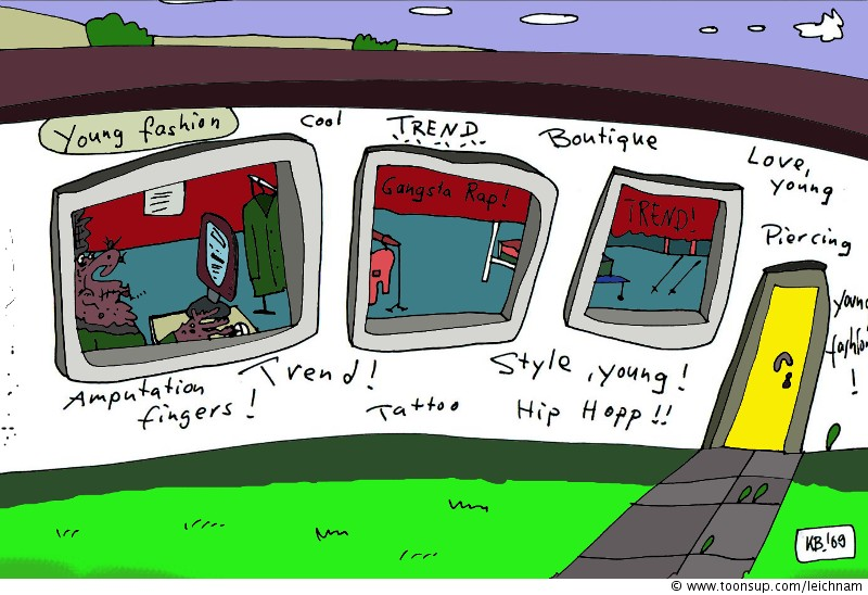 Cartoon: Young fashion 1