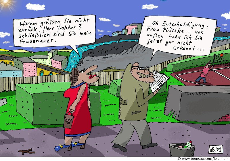 Cartoon: Frau Plässke 1