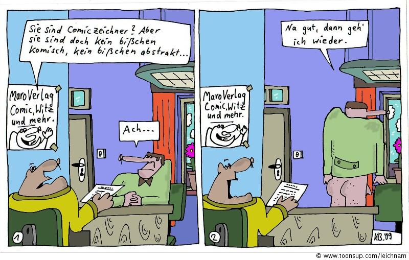 Comic: Beim Personalchef 1