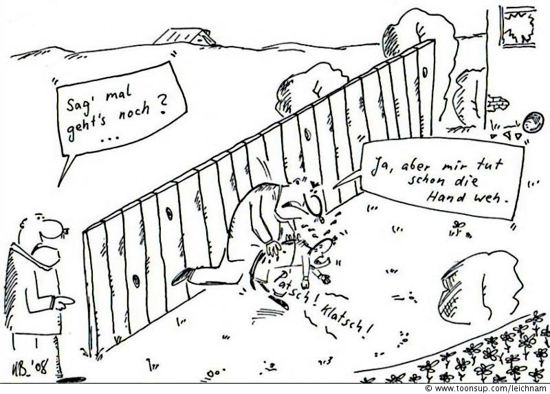 Cartoon: Prügelvater 1