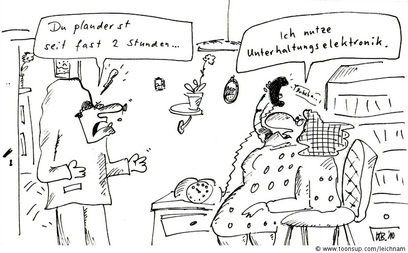 Cartoon: Quatschen 1