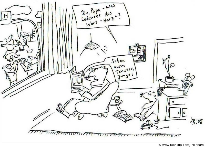 Cartoon: Harz oder Hartz? 1