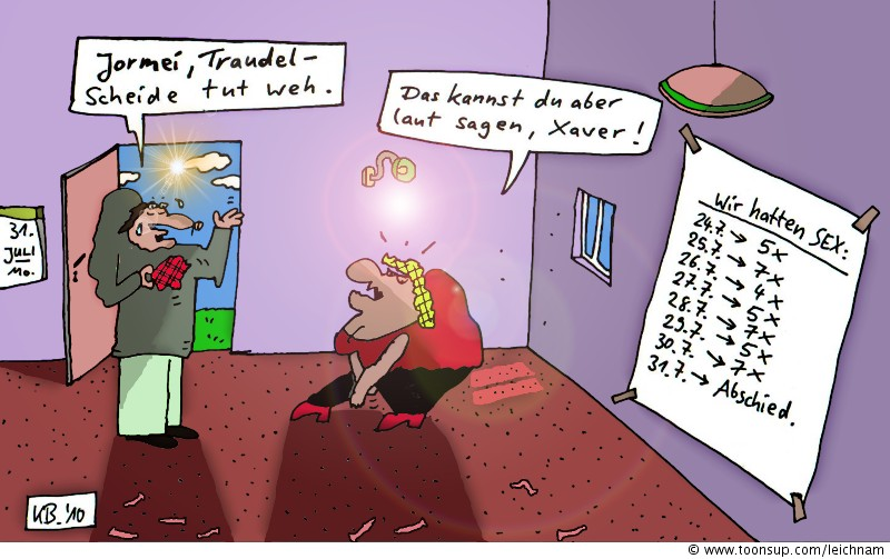 Cartoon: Traudel & Xaver 1