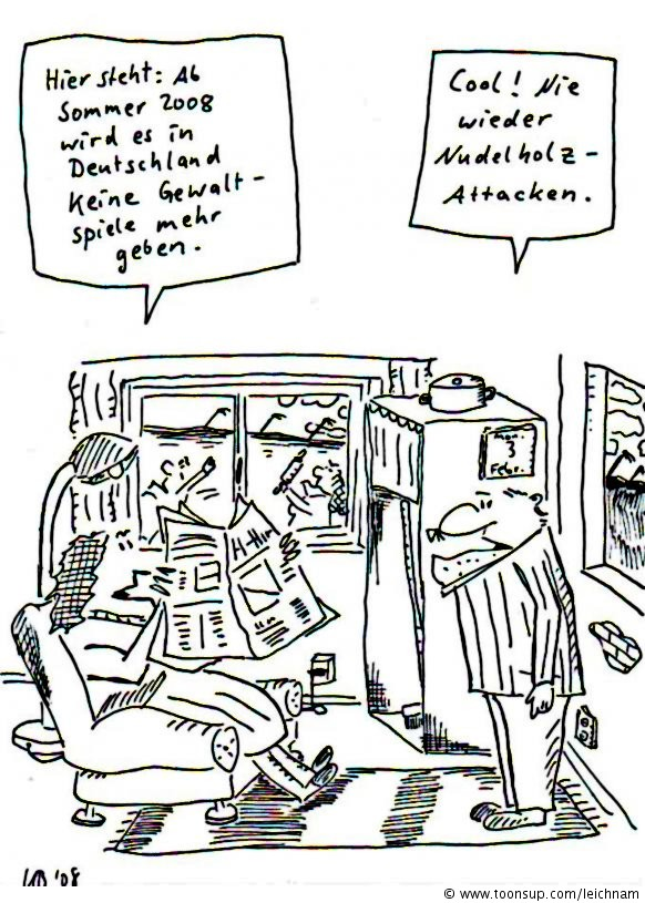 Cartoon: Gewaltspiele 1