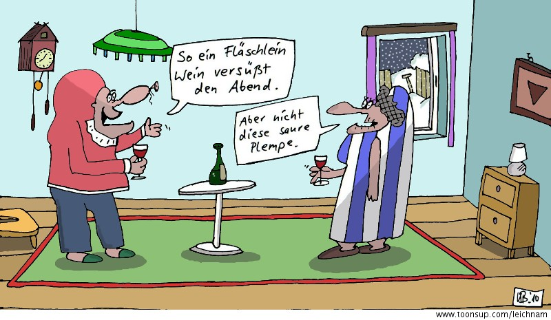 Cartoon: Winterabend 1