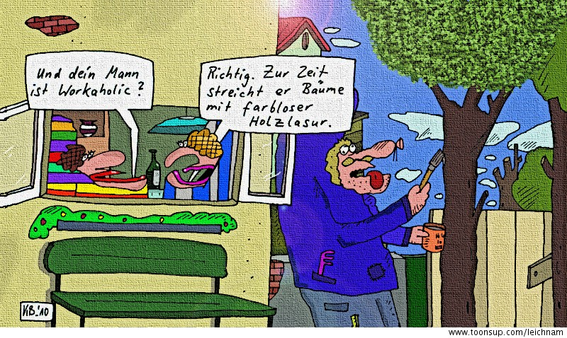 Cartoon: Workaholic 1