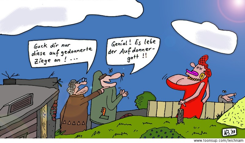 Cartoon: Ziege angucken 1