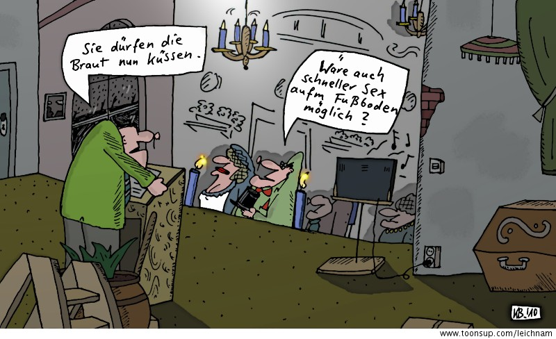 Cartoon: Mal wieder Heirat 1