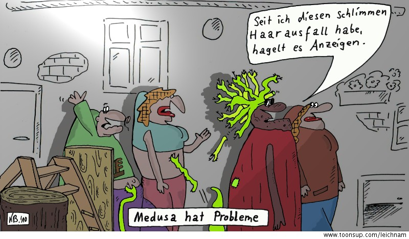 Cartoon: Haarausfall 1