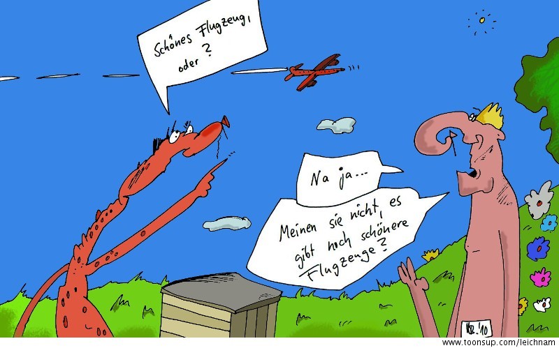 Cartoon: Schön, aber na ja 1