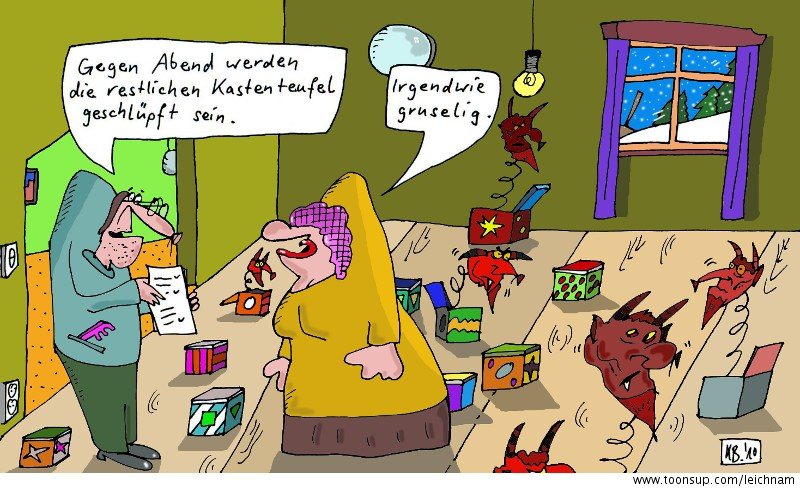 Cartoon: Gegen Abend 1