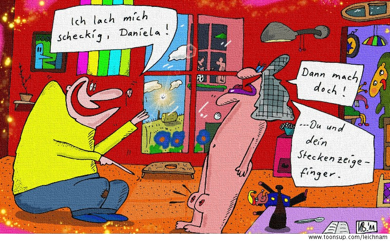 Cartoon: Dann lach doch 1