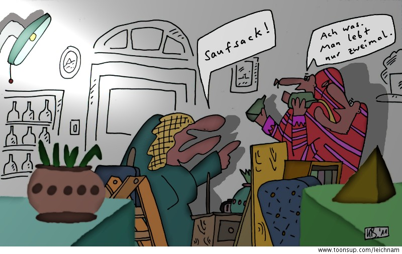 Cartoon: Saufsack! 1