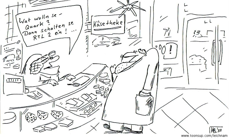 Cartoon: Käsetheke 1