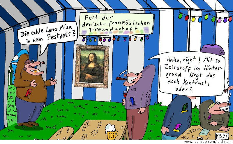 Cartoon: Im Festzelt 1