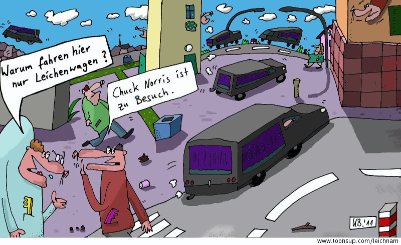 Cartoon: Leichenwagen 1